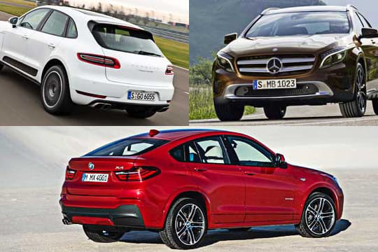 Porsche Macan, Mercedes GLA und BMW X4: Welches SUV erobert die meisten Kunden?