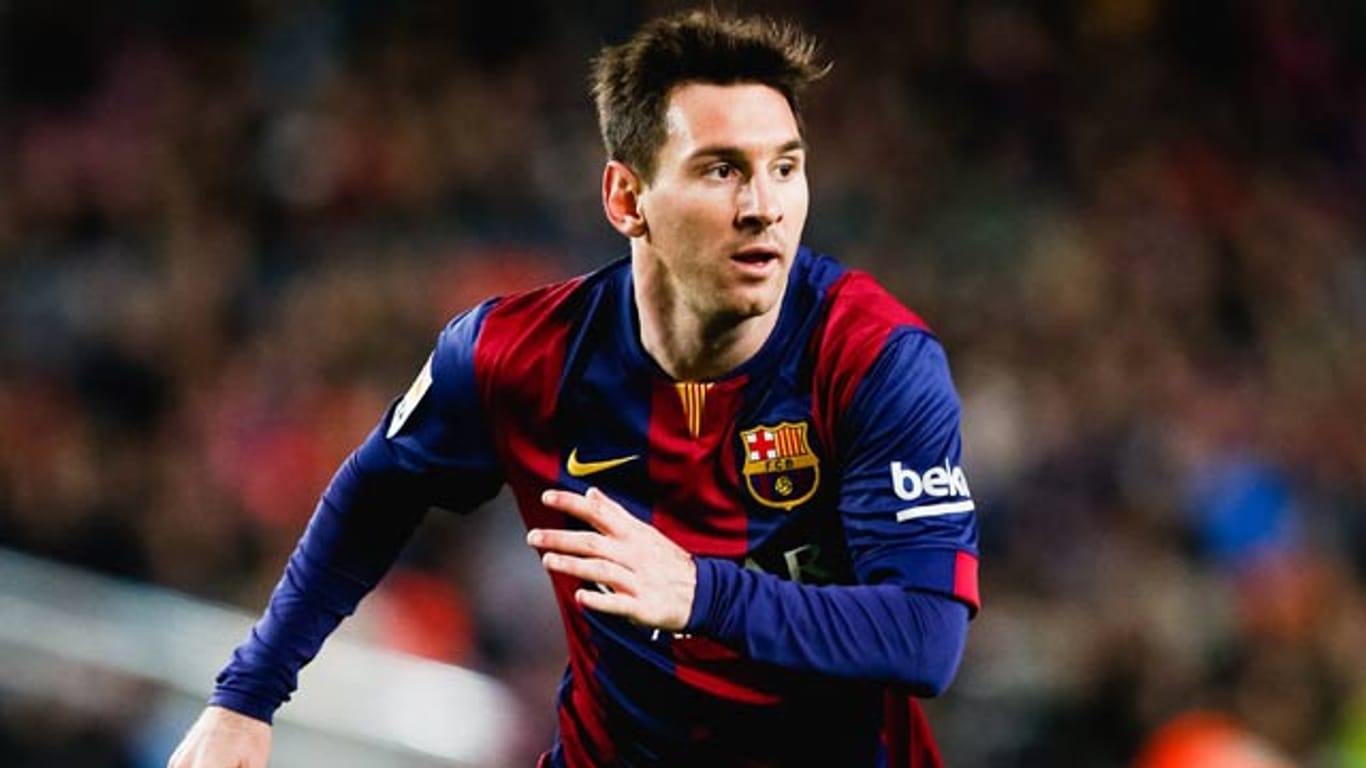 Barcelonas Lionel Messi in Aktion