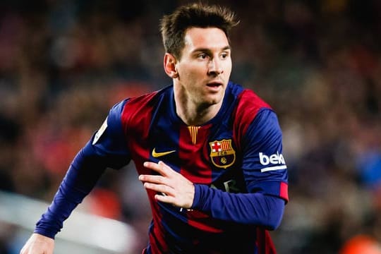 Barcelonas Lionel Messi in Aktion