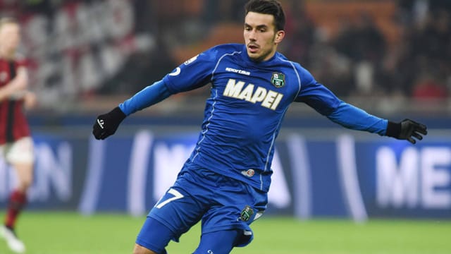 Nicola Sansone vom italienischen Aufsteiger US Sassuolo. Nicola Sansone vom italienischen Aufsteiger US Sassuolo.