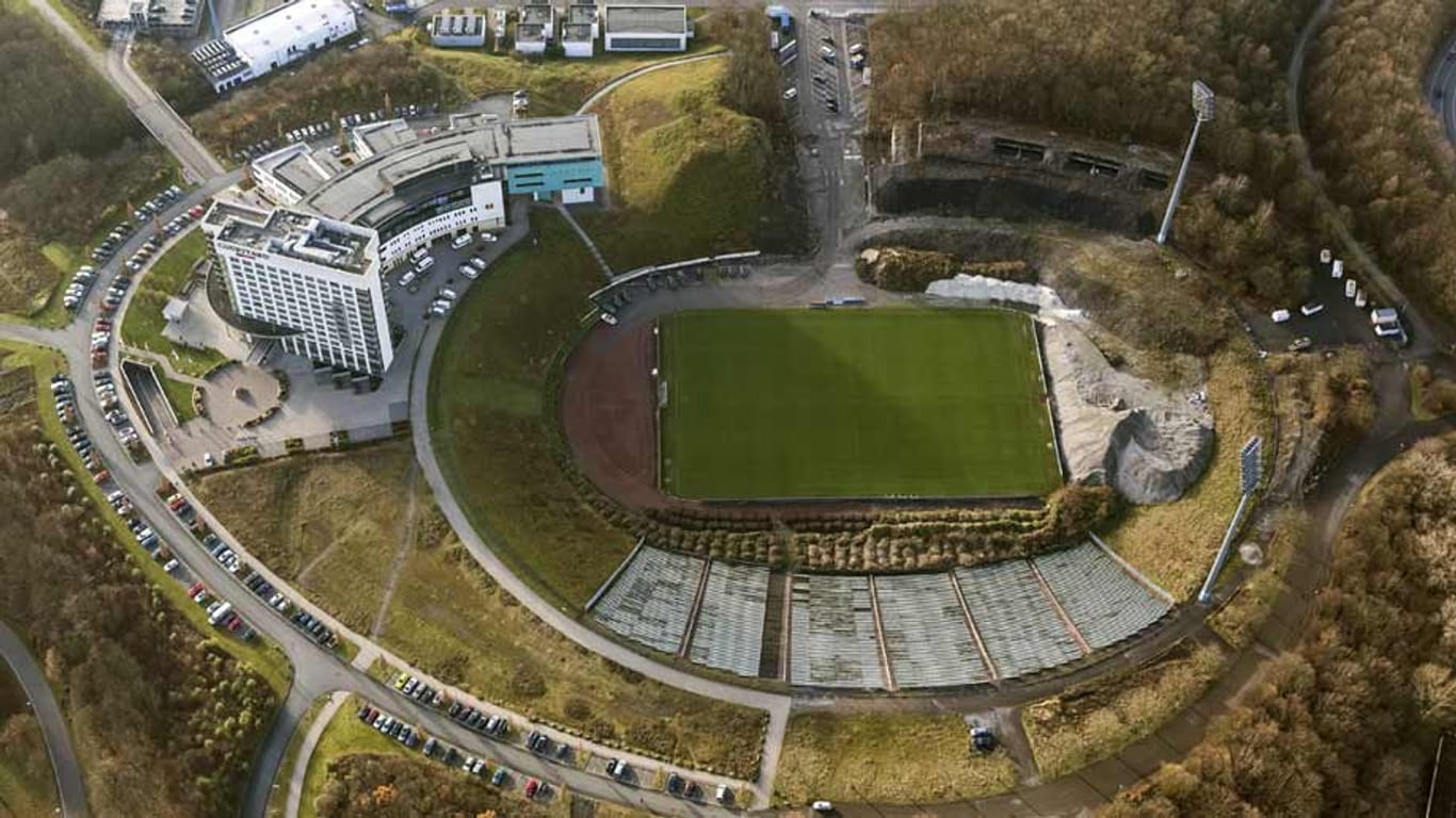Das alte Parkstadion auf Schalke dient dem Profiteam zurzeit als Trainingsgelände.