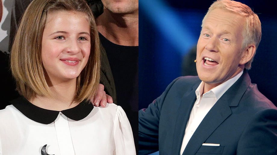 Emma Schweiger (12) und Johannes B. Kerner moderieren die ZDF-Samstagabendshow "Das Spiel beginnt!".