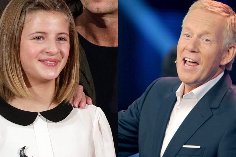 Emma Schweiger (12) und Johannes B. Kerner moderieren die ZDF-Samstagabendshow "Das Spiel beginnt!".