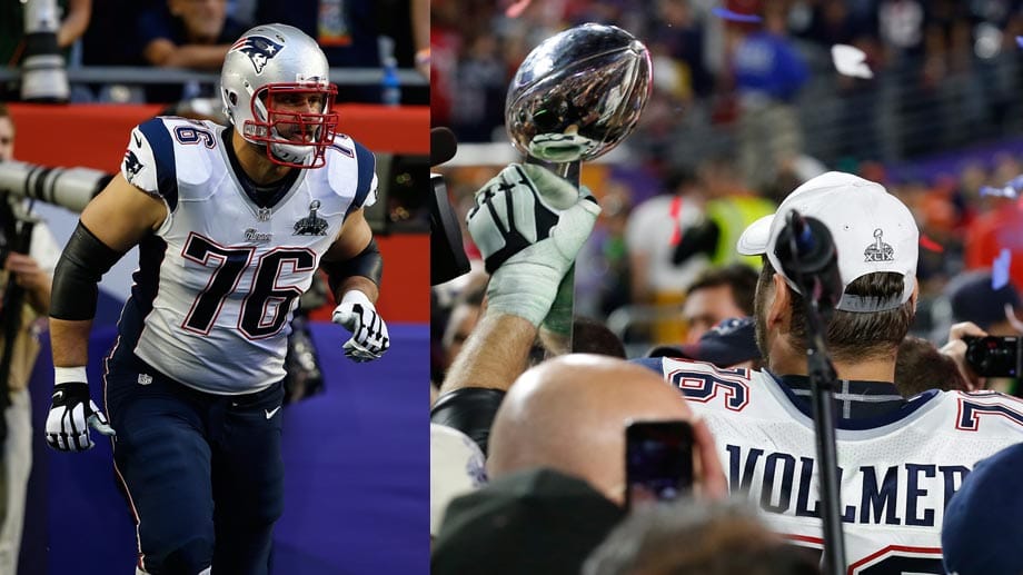 NFL-Profi Sebastian Vollmer gewinnt mit den New England Patriots den Super Bowl.