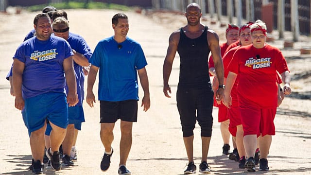 Detlef Soost mit "The Biggest Loser"-Kandidaten.