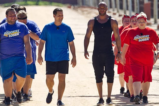 Detlef Soost mit "The Biggest Loser"-Kandidaten.