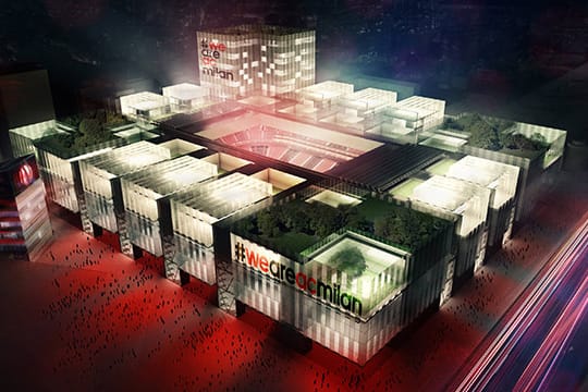 So soll das neue Stadion des AC Mailand einmal aussehen.
