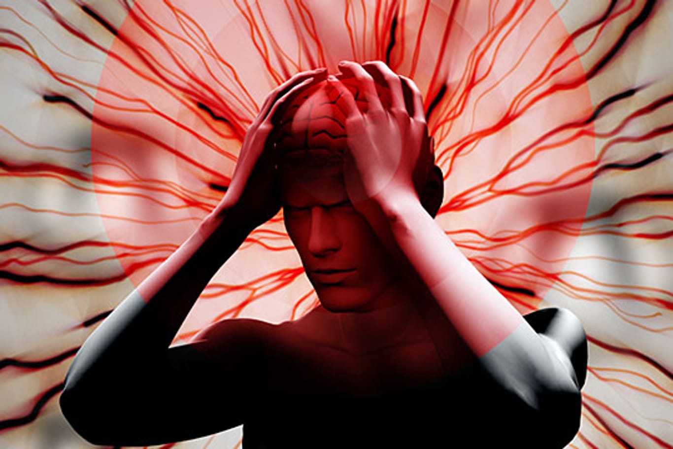 Bluthochdruck kann der Auslöser für Kopfschmerzen sein.