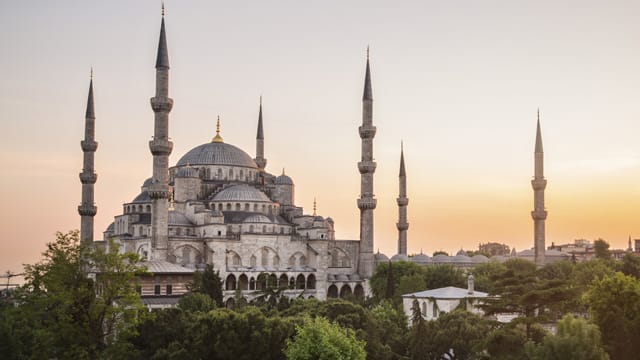 Die Blaue Moschee.