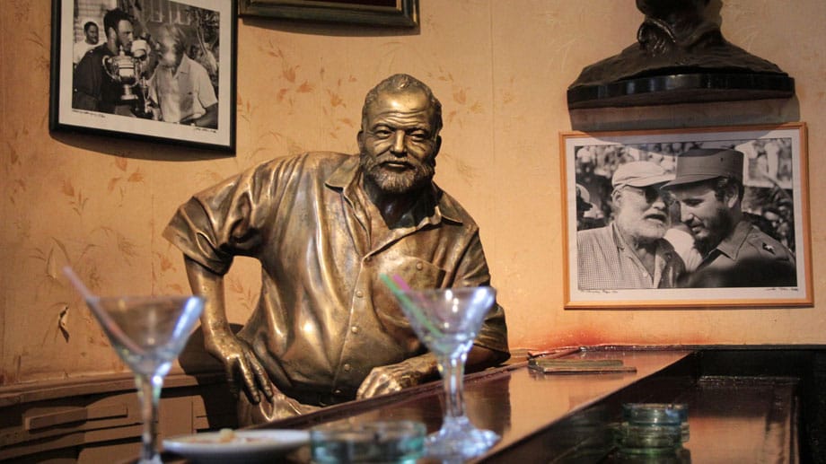 In der Bar "Floridita", in Havanna, war Schriftsteller Ernest Hemingway Stammgast.