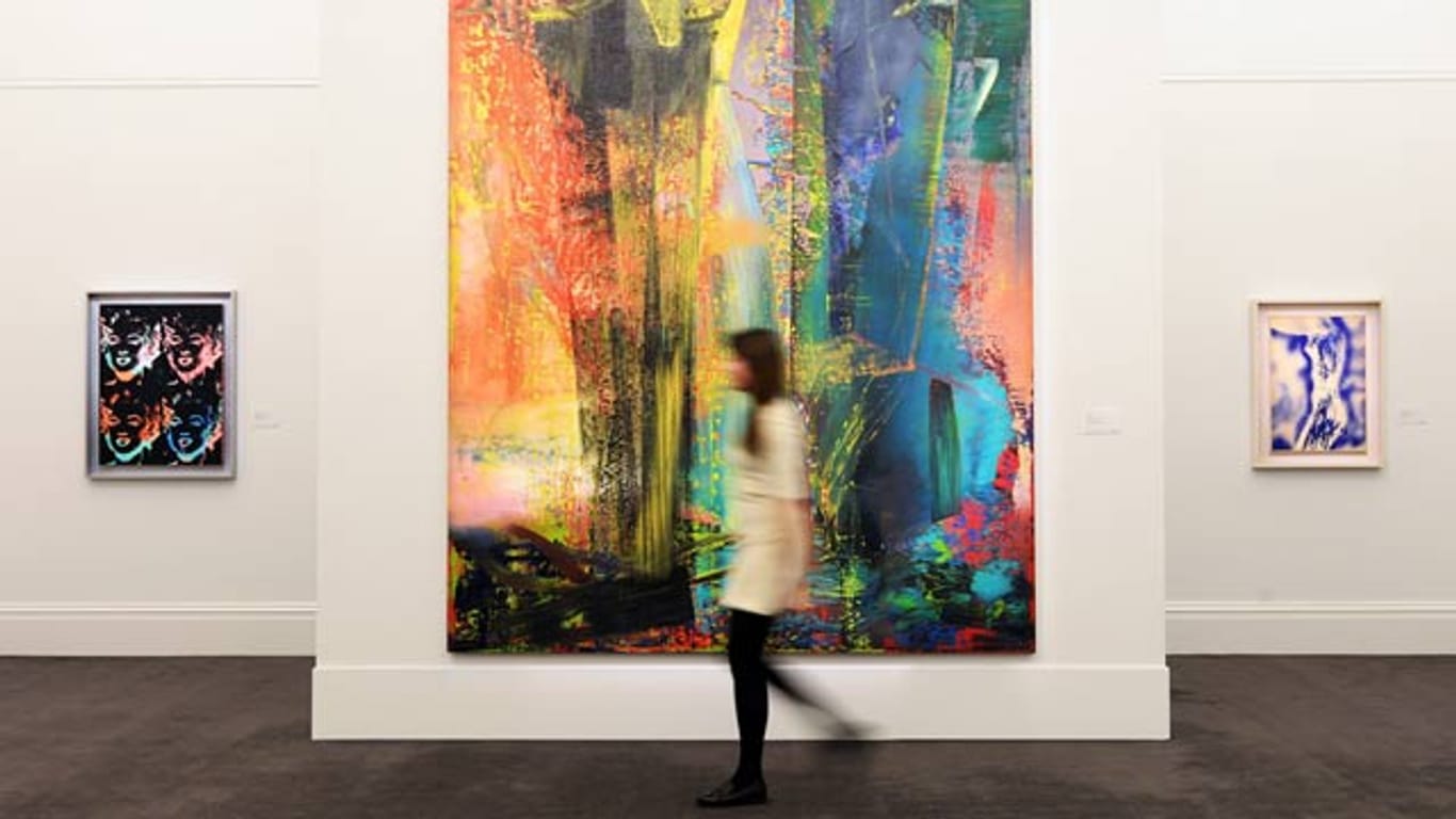 41 Millionen Euro ließ sich ein Auktionär das Gemälde "Abstraktes Bild" von Gerhard Richter kosten.