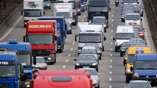 Laut ADAC wurden 2014 fast eine Million Kilometer Stau registriert.