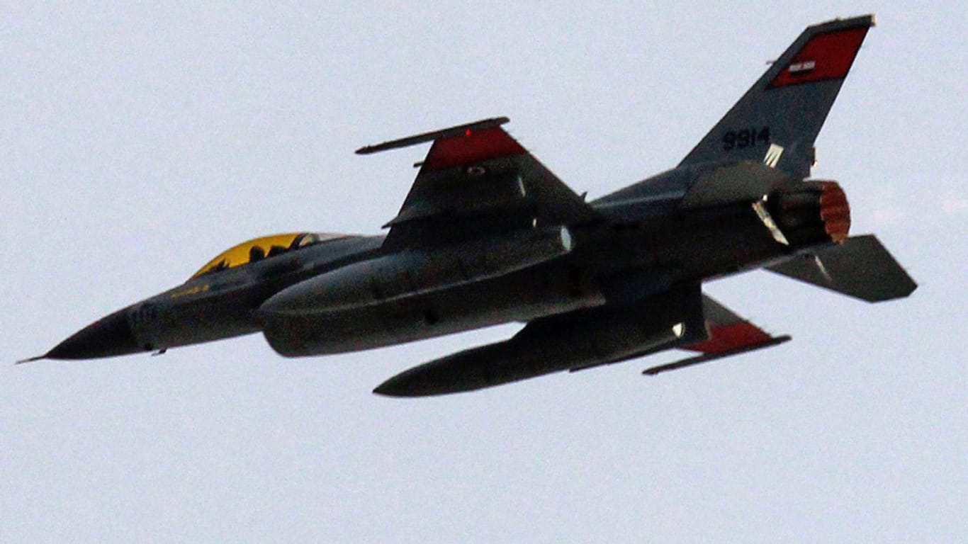 Eine F-16 der ägyptischen Luftwaffe.