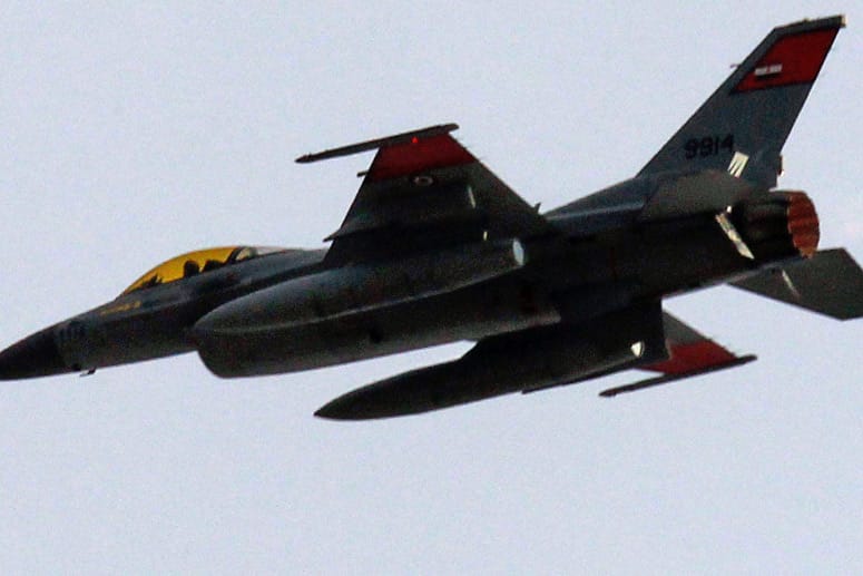 Eine F-16 der ägyptischen Luftwaffe.