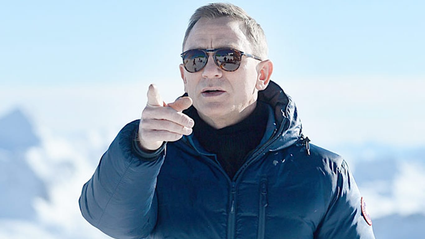 Daniel Craig am Bond-Set im österreichischen Sölden.