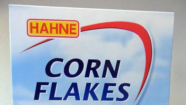 Rückruf: Hahne Cornflakes 0 % Zucker 375g werden wegen Verunreinigung mit einem Schimmelpilz zurückgerufen.