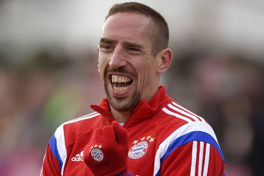 Bayern-Star Franck Ribéry hat gut Lachen.