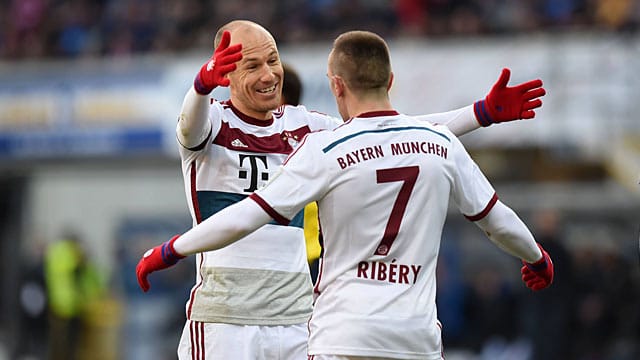 Arjen Robben (li.) und Franck Ribéry vom FC Bayern Arjen Robben (li.) und Franck Ribéry vom FC Bayern