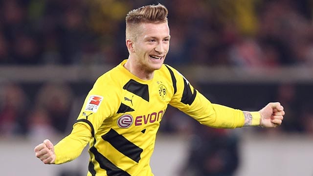 Marco Reus hat mit Borussia Dortmund den Gewinn der deutschen Meisterschaft im Visier. Marco Reus hat mit Borussia Dortmund den Gewinn der deutschen Meisterschaft im Visier.