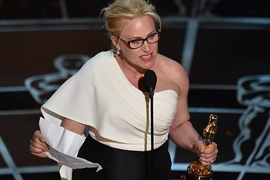 Oscar-Gewinnerin Patricia Arquette hält eine glühende Rede für die Rechte der Frauen.