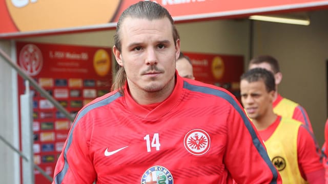 Eintracht-Stürmer Alex Meier vor der Partie beim FSV Mainz.