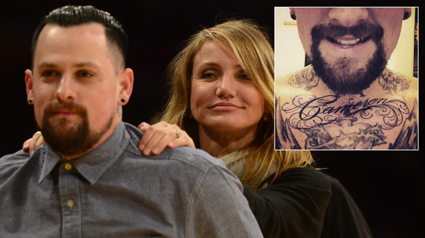 Benji Madden hat sich den Namen seiner Ehefrau Cameron Diaz auf die Brust tätowieren lassen.