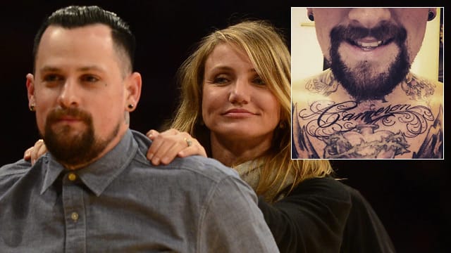 Benji Madden hat sich den Namen seiner Ehefrau Cameron Diaz auf die Brust tätowieren lassen.