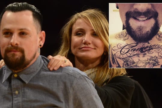 Benji Madden hat sich den Namen seiner Ehefrau Cameron Diaz auf die Brust tätowieren lassen.