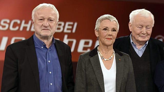 Werner Schulz (links) und Gabriele Krone-Schmalz (Mitte) gerieten in der Talkshow "Menschen bei Maischberger" aneinander. Auch Arnulf Baring (rechts) war genervt.