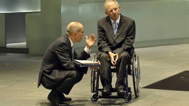 Alte Vertraute: Asmussen und Schäuble (Aufnahme von 2010).