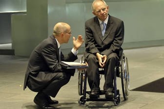 Alte Vertraute: Asmussen und Schäuble (Aufnahme von 2010).