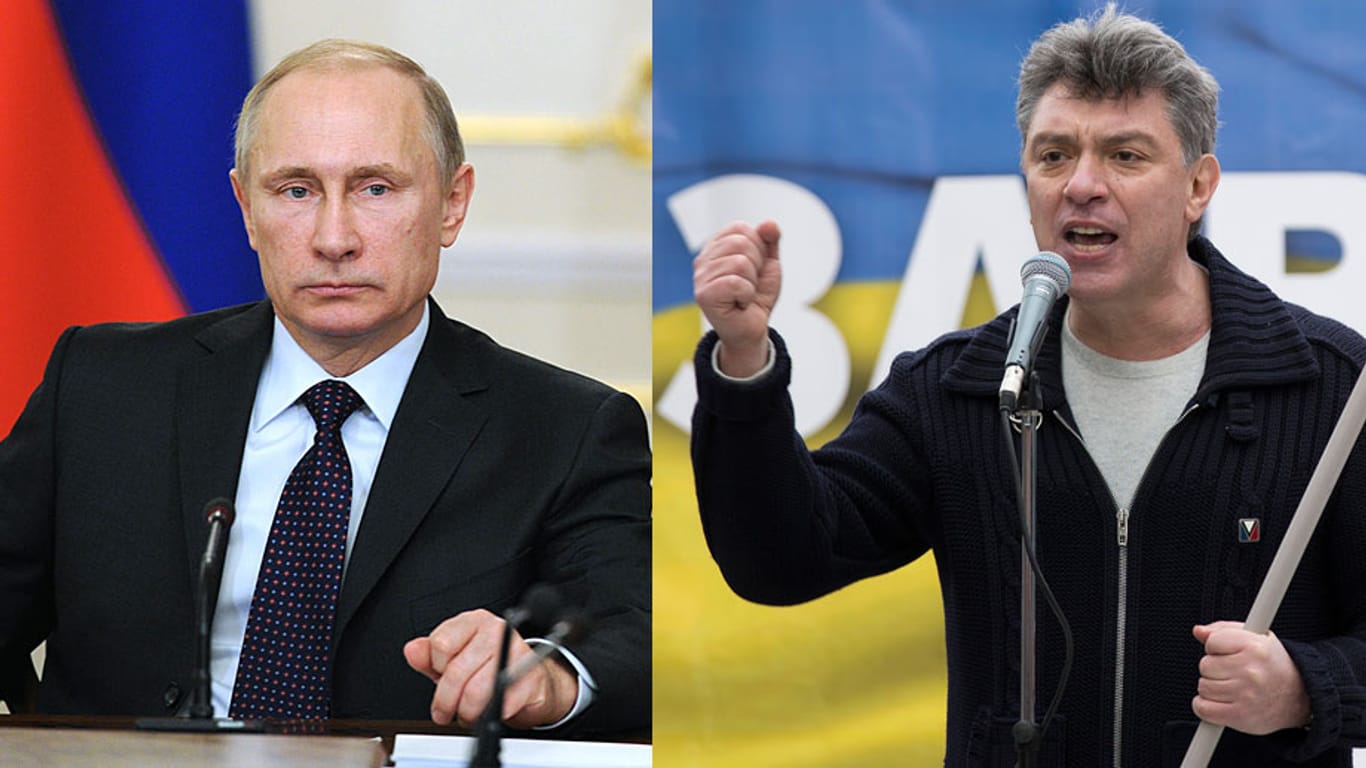 Der ermordete Boris Nemzow (r.) war einer der schärfsten Kritiker des russischen Präsidenten Wladimir Putin.