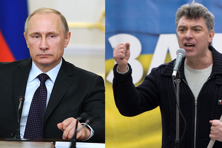 Der ermordete Boris Nemzow (r.) war einer der schärfsten Kritiker des russischen Präsidenten Wladimir Putin.