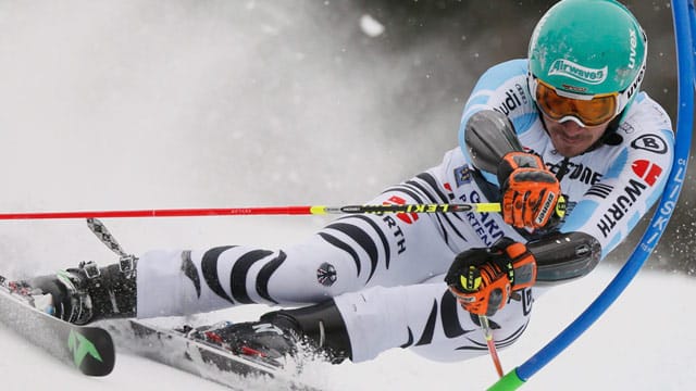 Felix Neureuther wird Zweiter beim Riesenslalom in Garmisch-Partenkirchen.