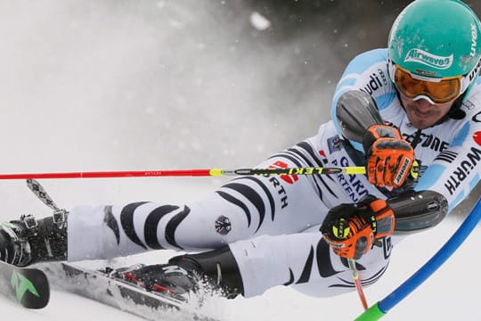 Felix Neureuther wird Zweiter beim Riesenslalom in Garmisch-Partenkirchen.