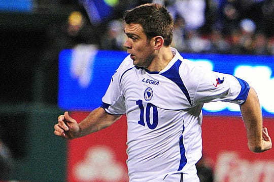 Zvjezdan Misimovic im Trikot der bosnischen Nationalmannschaft.