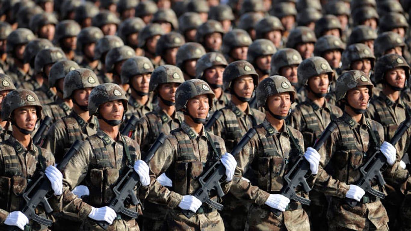 Das chinesische Militär hat den weltweit zweitgrößten Etat - hinter den USA.