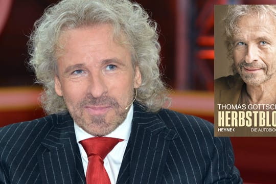 Thomas Gottschalk stellt seine Autobiographie "Herbstblond" vor.