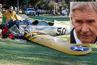 Die Trümmer des Flugzeugs, mit dem Harrison Ford abstürzte.
