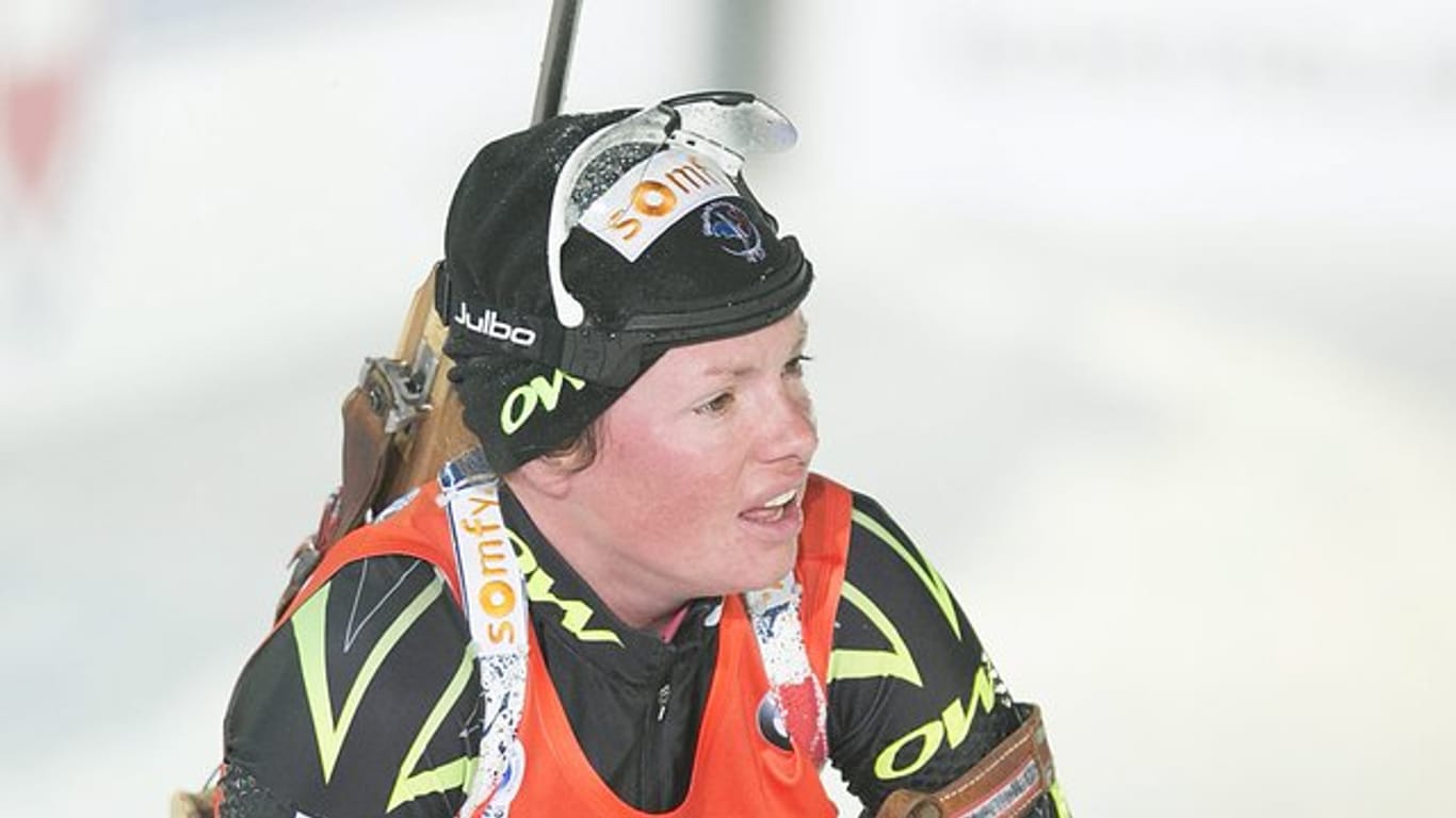 Marie Dorin Habert gewann den Sprint-Wettbewerb.