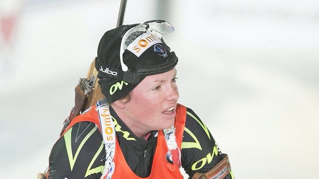 Marie Dorin Habert gewann den Sprint-Wettbewerb.