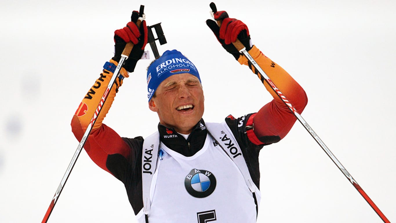 Erik Lesser krönt sich in Kontiolahti zum Weltmeister in der Verfolgung.