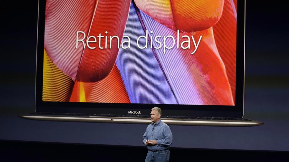 Das "Retina"-Display des zwölf Zoll großen Displays zeigt 2304 × 1440 Pixel.