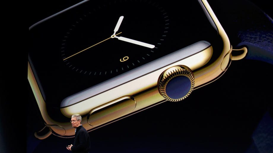 Die Apple Watch lässt sich ab dem 10. April vorbestellen und nach Vereinbarung in den Stores anschauen und anprobieren.