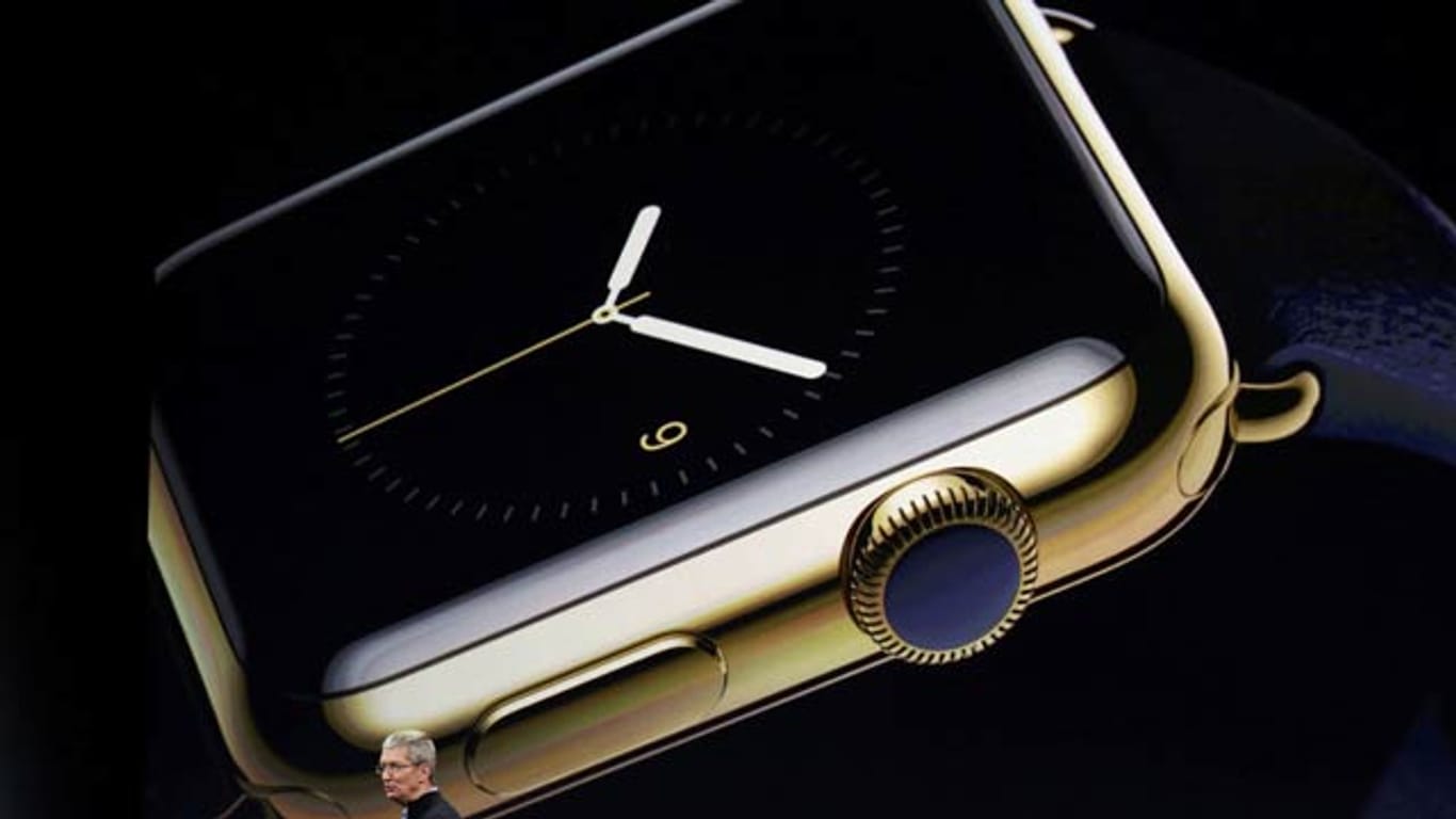 Die neue Apple Watch "Edition" mit goldenem Gehäuse.