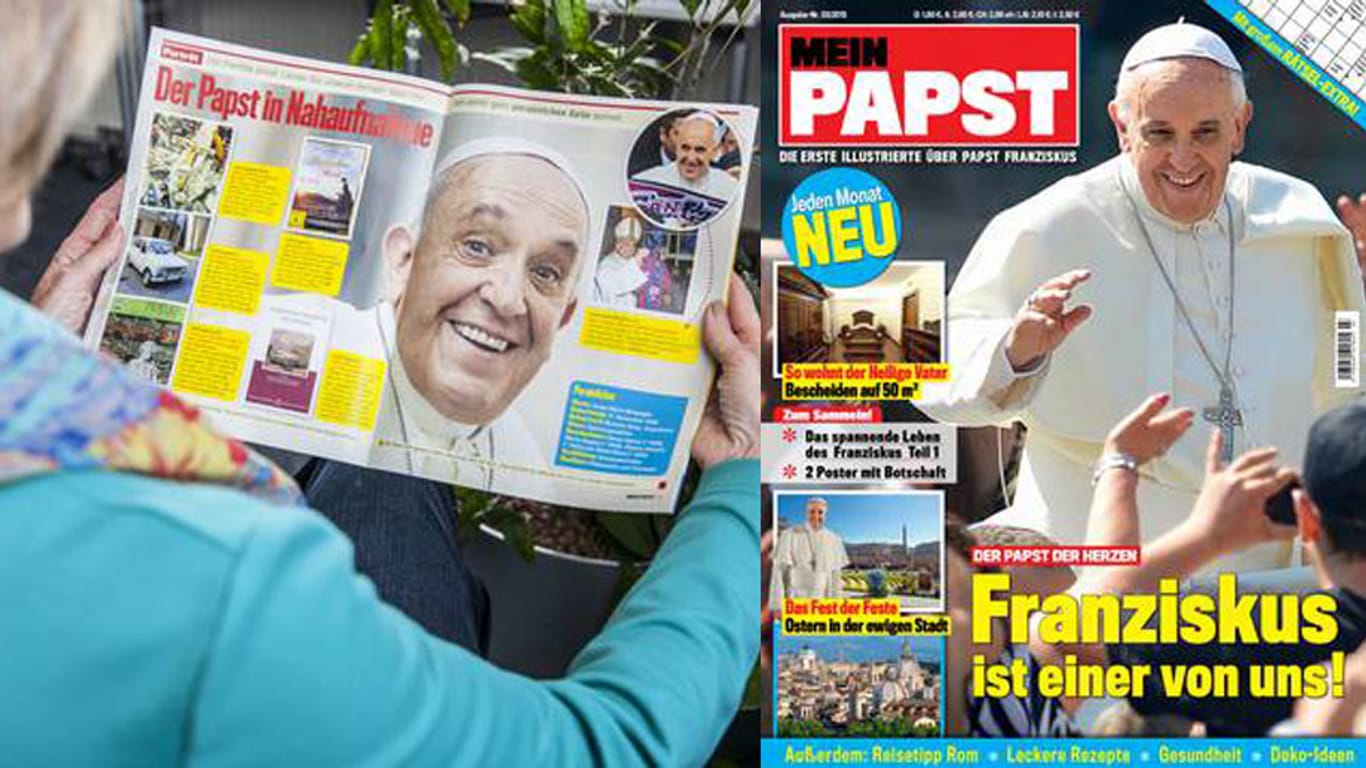 "Papst der Herzen - Franziskus ist einer von uns!" - das ist die Titelstory der neuen Papst-Illustrierte.