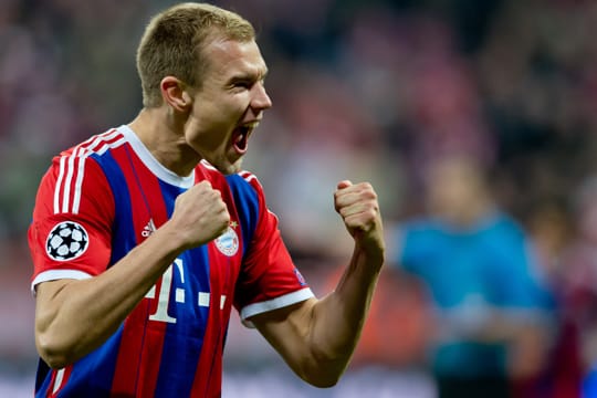 Holger Badstuber jubelt nach seinem Treffer gegen Donezk - seinem ersten Tor in der Königklasse überhaupt.