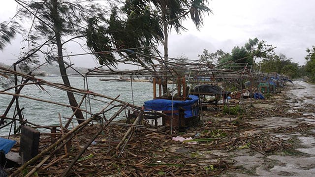Vanuatus Hauptstadt Port Vila: Von den meisten Häusern ist kaum noch etwas übrig.