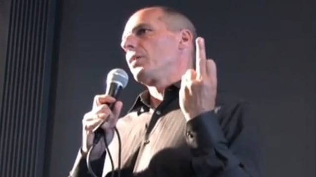 Der Mittelfinger von Gianis Varoufakis erhitzt die Gemüter.