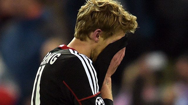Stefan Kießling war nach dem Leverkusener Aus untröstlich.